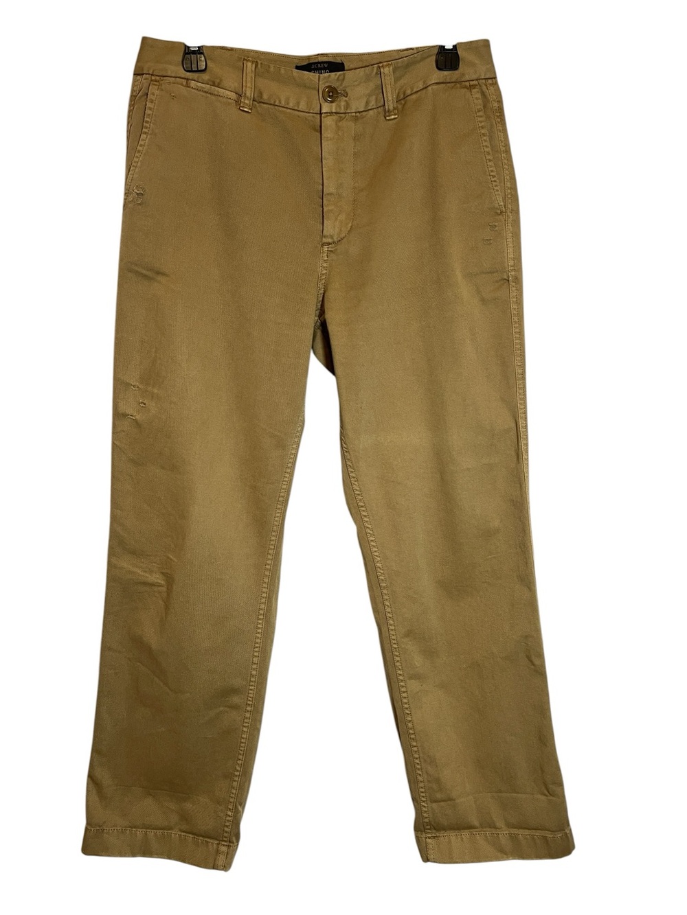 J.Crew Women’s Chino Pants Distressed Khaki 100% Cotton Size 6
